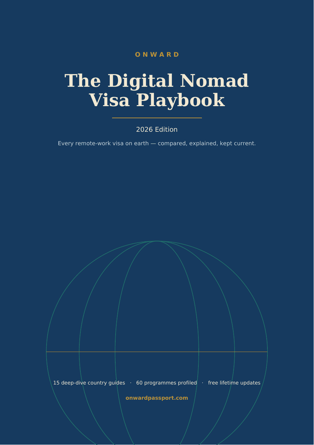 Playbook cover — The Digital Nomad Visa Playbook, 2026 edition